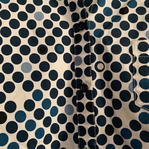 Esprit Vintage 5/6 (S) polka dot button down Top - Picture 4 of 6